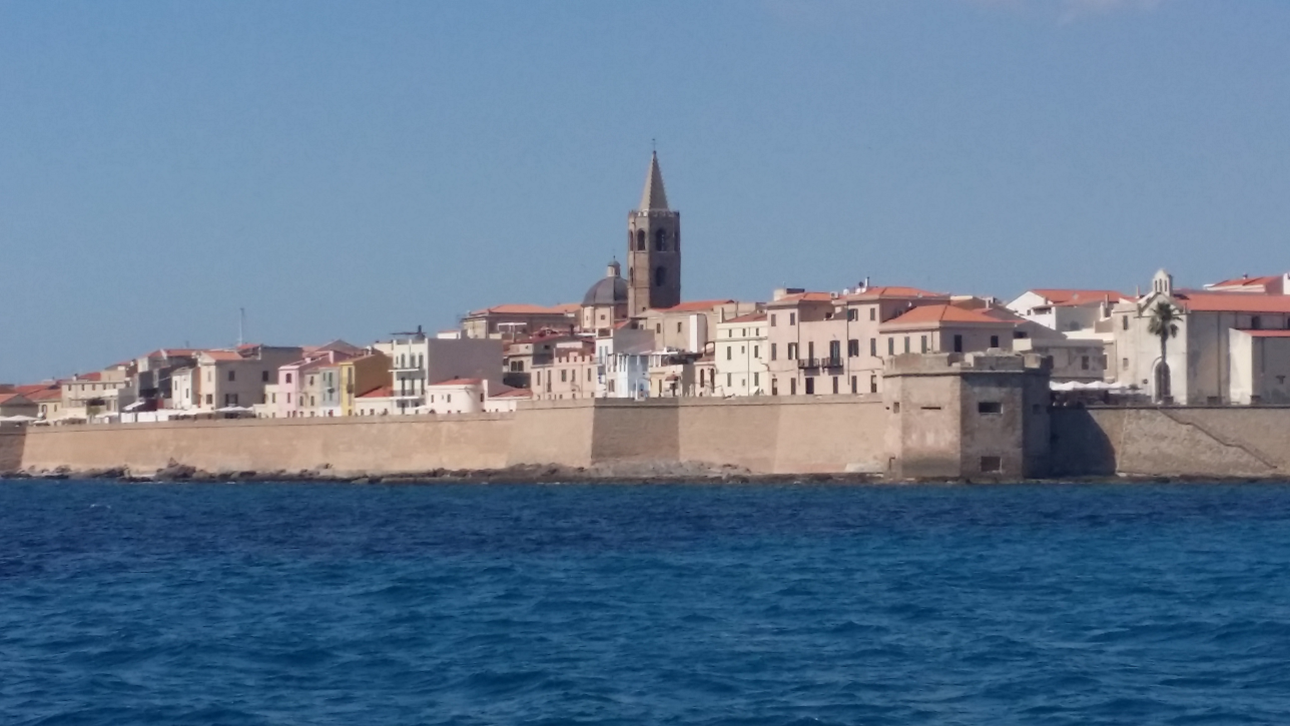 Close up of Alghero old town