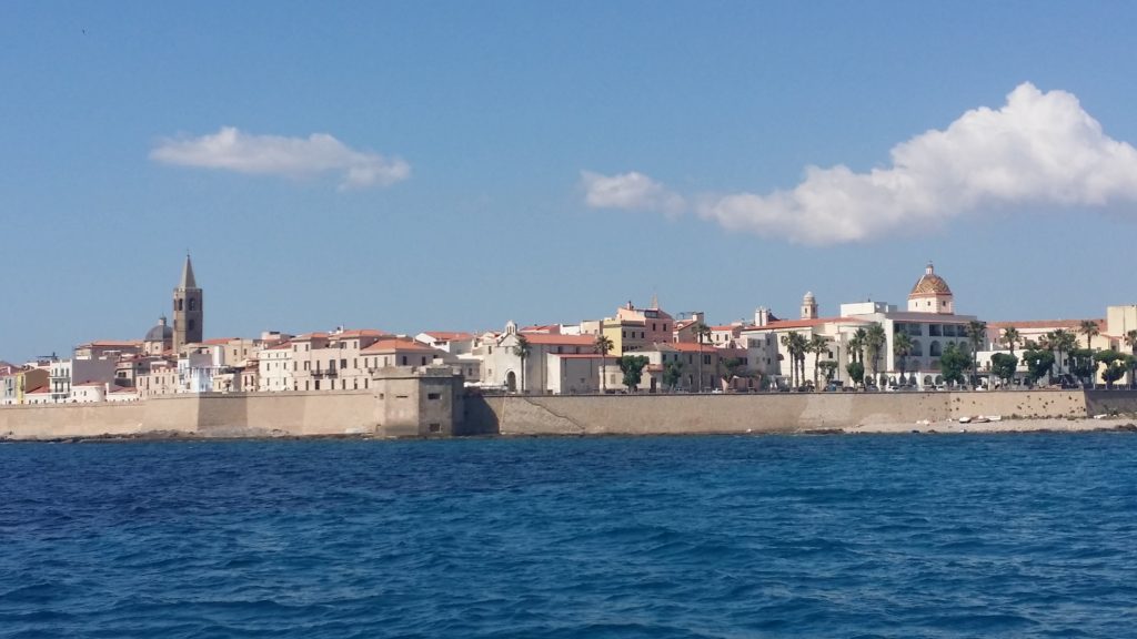 Stunning view of Alghero from the water